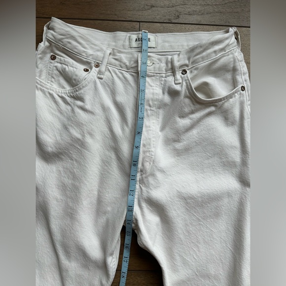 Agolde Women's Straight Leg Jeans in Cream - Picture 10 of 16